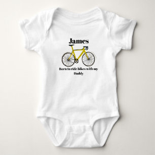 Body Né pour faire du vélo avec mon papa, vélo, vélo