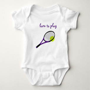 Body Né pour jouer, Tennis Ball et Racquet, Chic tenda