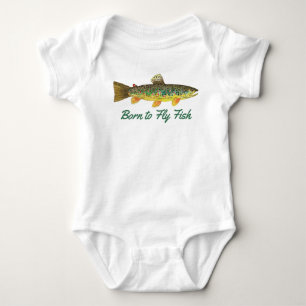 Body "Né pour le poisson volant" Pêche aux bébés humori