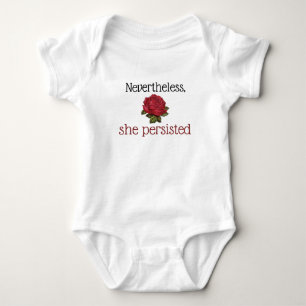 Body Néanmoins Elle A Persisté Mignonne Rose Rouge Vint