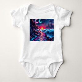 Body Neon Bunny & Neon City Skyline Pathway One Piece B