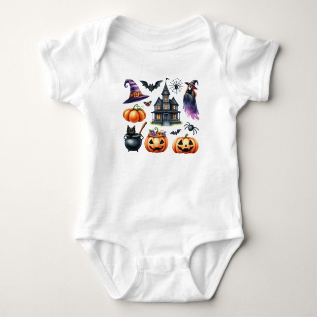 Body new baby born, custom baby name, Halloween  (Devant)