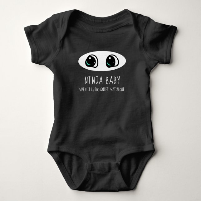 Body Ninja Baby - Drôle Bodysuit (Devant)