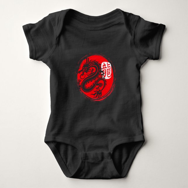 Body Ninja Dragon Japonais Oriental Sun Art japonais (Devant)