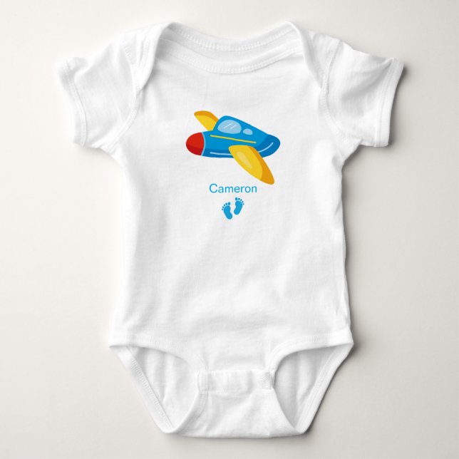 Body Nom d'avion personnalisé Baby Gift Cute Baby Boy (Devant)
