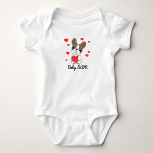 Body Nom de bébé Coeur de chien