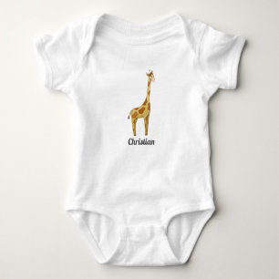Body Nom de bébé de la Girafe de Cute T-Shirt