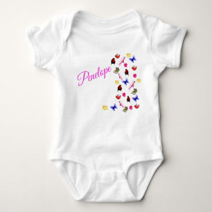 Body Nom De La Pénélope Avec Lapins, Bodysuit Bébé