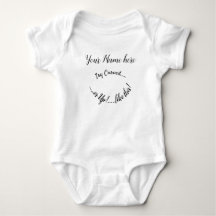 Nom de la pépinière T-shirt rompre bébé Une pièce