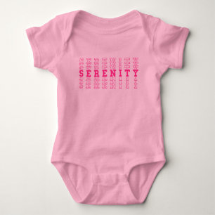 Body Nom de répétition personnalisé Serenity Pink
