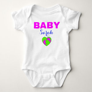 Body Nom du bébé ici - Fille nouveau-né