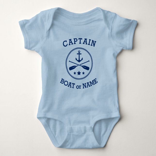 Body Nom du capitaine ou du bateau étoiles d'Ancre naut (Devant)
