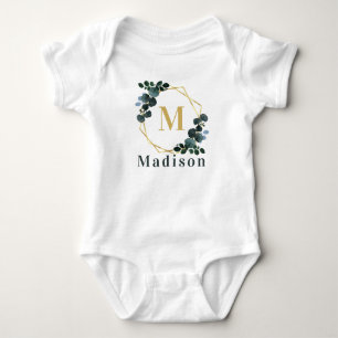 Body Nom floral personnalisé bébé fille
