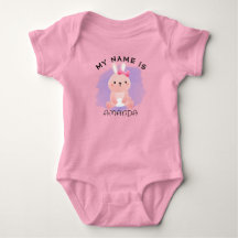 Nom personnalisé Baby shower aquarelle Rabbit
