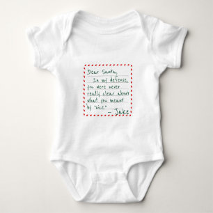 Body Nom Personnalisé Cher Père Noël Drôle Dans Mon Exc