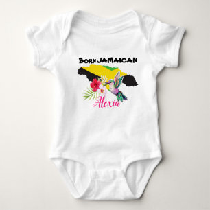 Body Nom personnalisé Jamaïcain de naissance mignon T-s