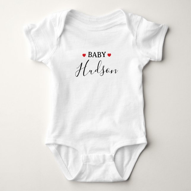 Body Nom personnalisé, Nom personnalisé Bébé, Cadeau bé (Devant)