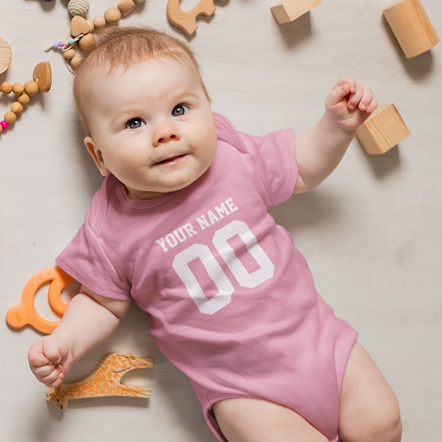 Body Nom personnalisé Numéro Baby Football Jersey Bodys (Créateur téléchargé)