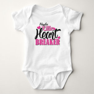 Body NOM Personnalisé Pink Little Heart Breaker