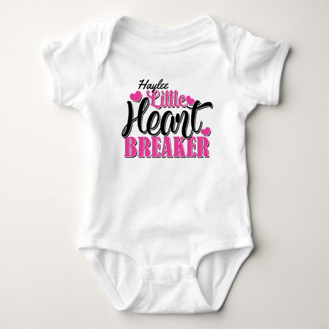 Body Nom personnalisé Pink Little Heart Breaker (Devant)