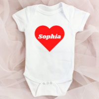 Nom personnalisé Red Heart Valentine's Day