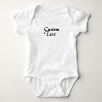 Nom personnalisé Texte personnalisé Bodysuit bébé