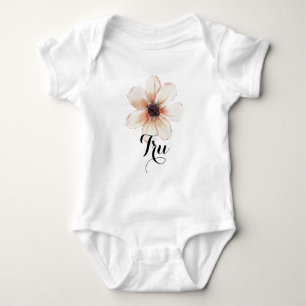 Body Nom Tru Baby Girls Révèle Fleur Nouveau-né rose