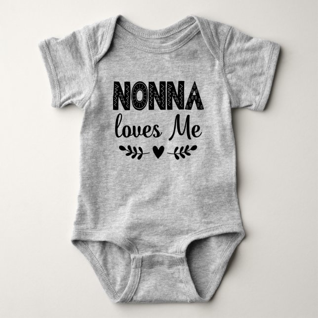 Body Nonna aime mon cadeau pour petit-fils (Devant)