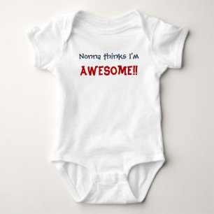 Body Nonna pense que je suis génial ! Costume pour bébé