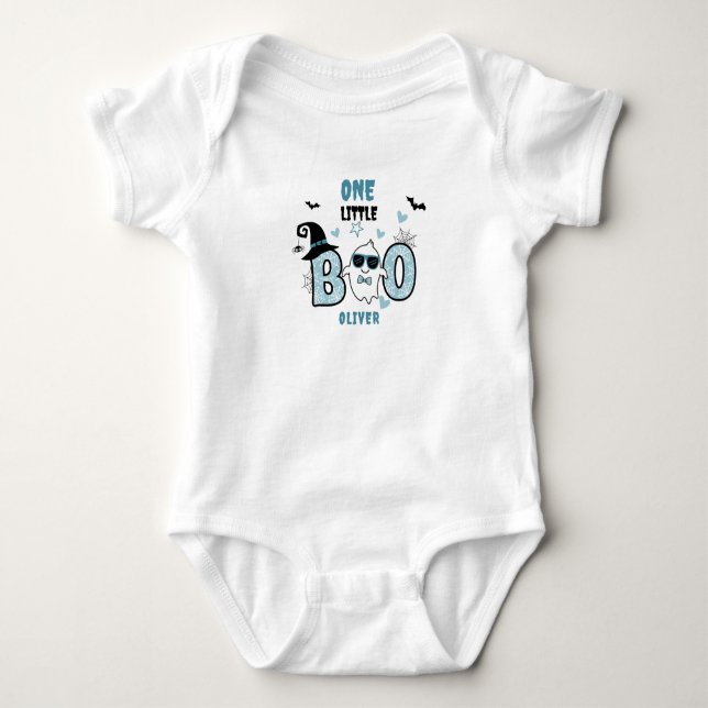 BODY NOTRE PETIT BOO FÊTE SON PREMIER ANNIVERSAIRE BLEU (Devant)