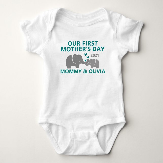 Body Notre premier bébé de la fête des mères personnali (Devant)