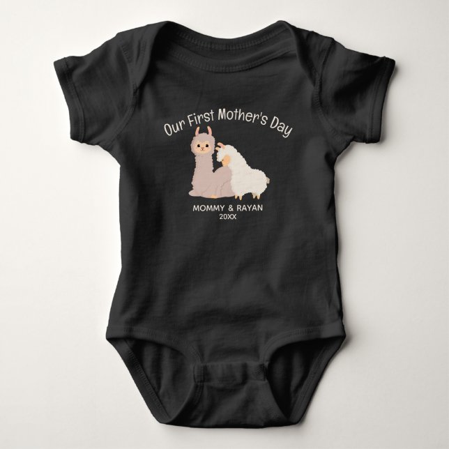 Body Notre première fête des mères, Baby Llamas nom de  (Devant)