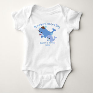 Body Notre première Fête des pères Baby Blue Whale, nom