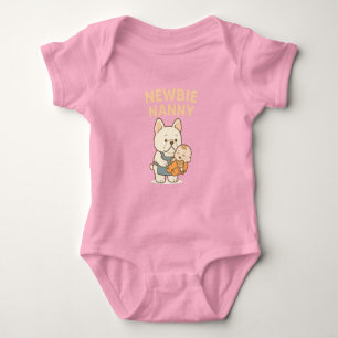 Body Nounou pour la première fois – T-shirt bébé et chi