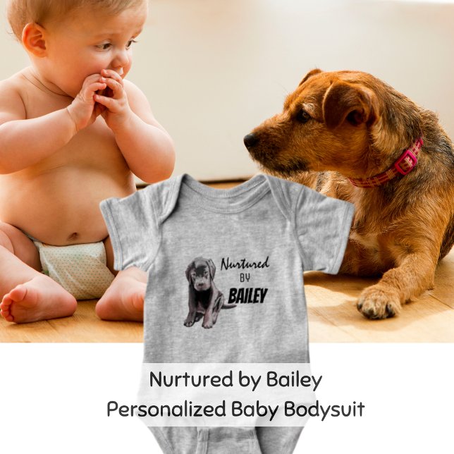 Body Nourri par Bailey (pour garçon ou fille) (Personalized Baby Clothing)