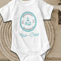Nouveau à l'équipage Nautical Turquoise Boat Ancre