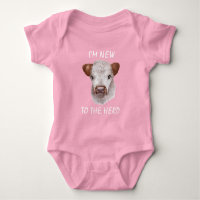 Nouveau au Herd Highland Vache Veau bébé bébé bébé