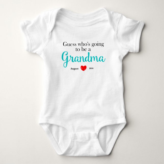 Body Nouveau faire-part de grossesse de grand-maman (Devant)