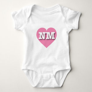 Body Nouveau-Mexique Coeur rose - J'aime NM