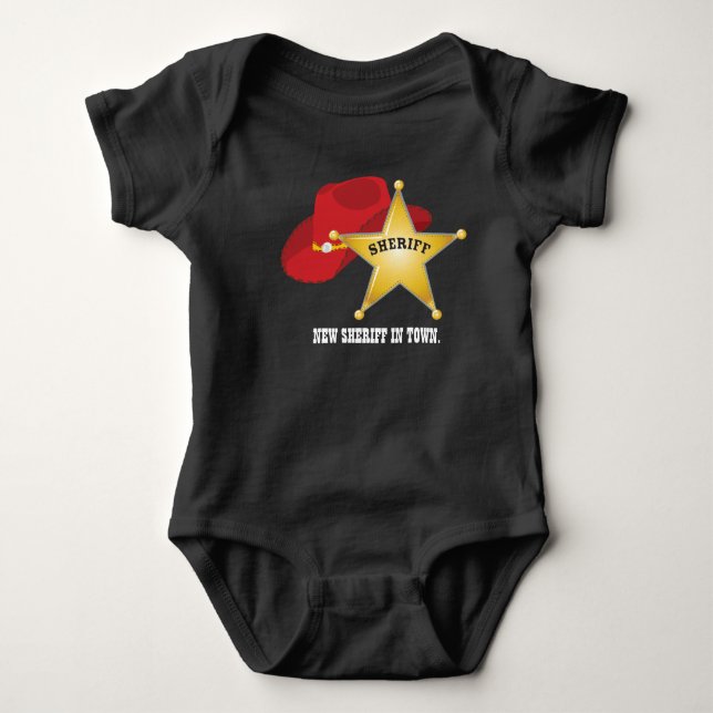 Body Nouveau shérif en ville Bébé Boy bodysuit (Devant)