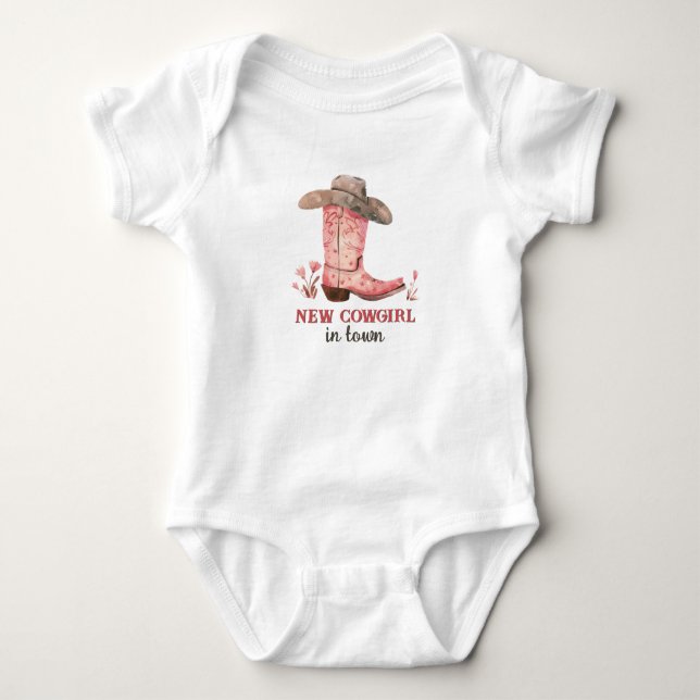 Body Nouvelle Cowgirl en ville Bottes roses mignonnes O (Devant)
