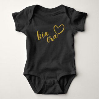 BODY NOUVELLE-ZÉLANDE KIA ORA MAORI GOLD SCRIPT NOM NZ