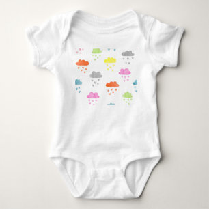 Body Nuages de rêve : pluie cardiaque aquarelle