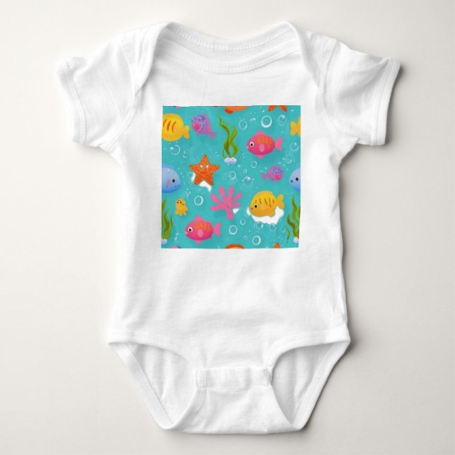Body Ocean Adventure Baby Bodysuit (Devant)