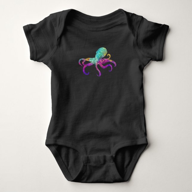 Body Octopus Coloré Kraken Sea Animal Art (Devant)