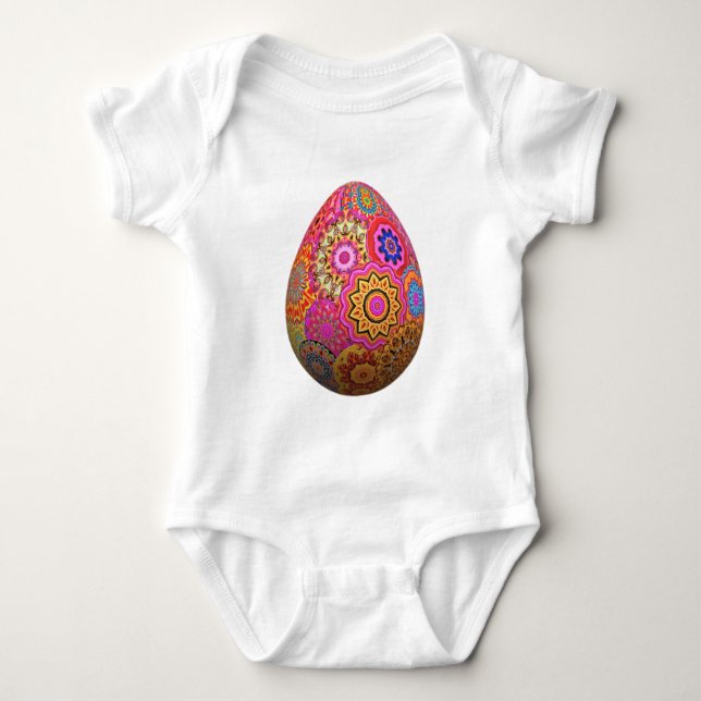 Body OEuf de Pâques aux motifs colorés (Devant)