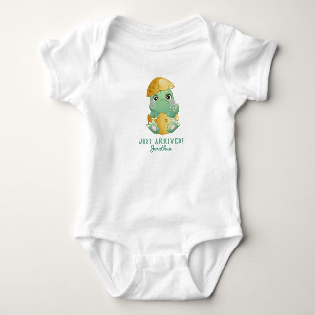 Body Oeuf Dinosaure Cute Personnalisé Arrivé (Devant)