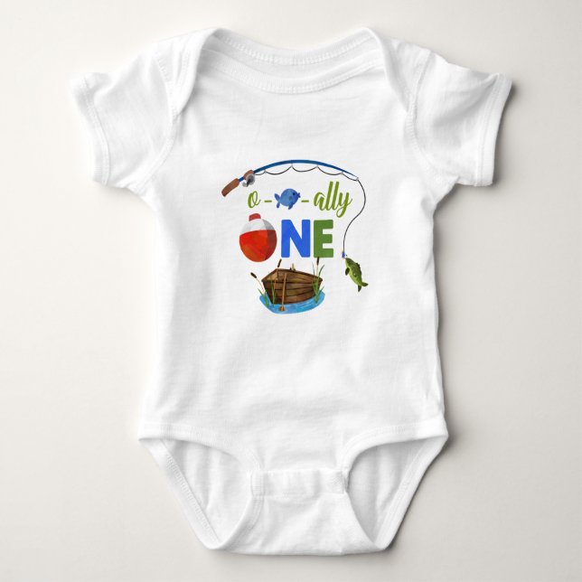 Body Ofish-ally ONE baby-bodysuite O-fish-ally ONE boy (Devant)
