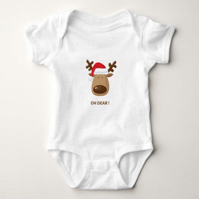 Body Oh Dear! Funny Reindeer Holiday Gift for moms (Devant)