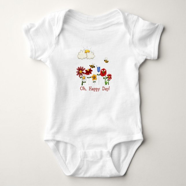 Body Oh Joyeux Jour ! Jardin Fleur Aux Abeilles (Devant)